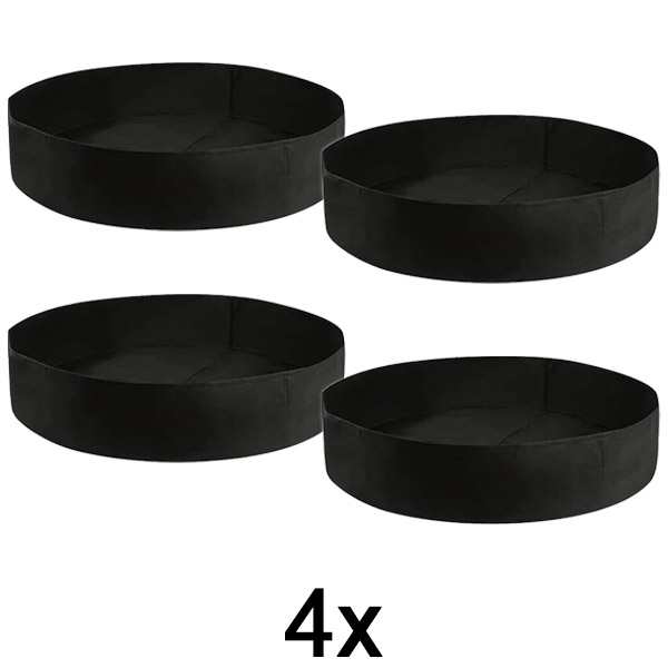 4x Текстилна подигната градинска леа – 90 x 30 см, дишечки филц | PLANTIE